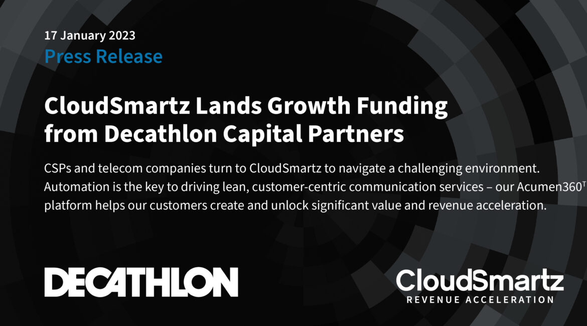 CloudSmartz Lands Growth Funding from Decathlon Capital Partners